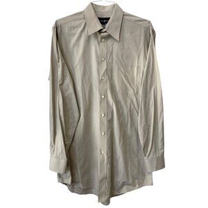 Beverly Hills Polo Club Dress Shirt 16.5 36/37 Long Sleeve Button Front Business